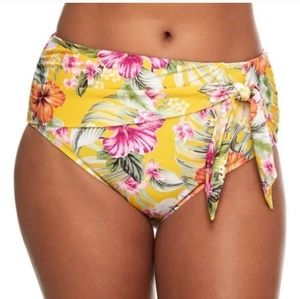 Bleu Rod Beattie Canary Gold High Waist Knot Bikini Bottom